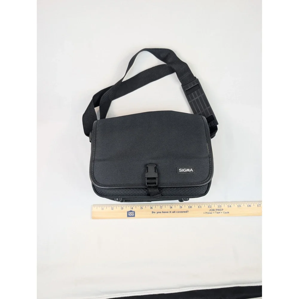 Sigma Camera Bag Black Ballistic Nylon Shoulder Messenger Case with Strap